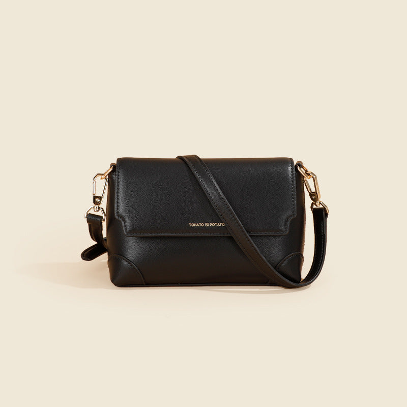 Women's Genuine Leather High-grade Exquisite Mobile Niche Small Square Bags