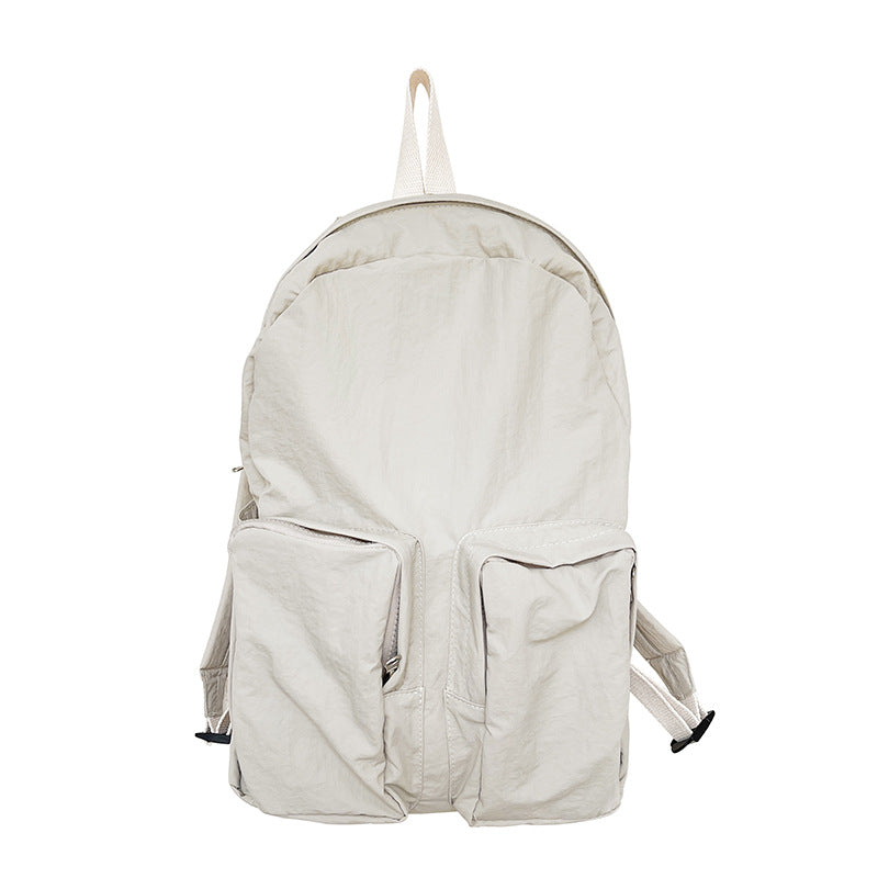Korean Style Simple Large Capacity Soft Backpacks