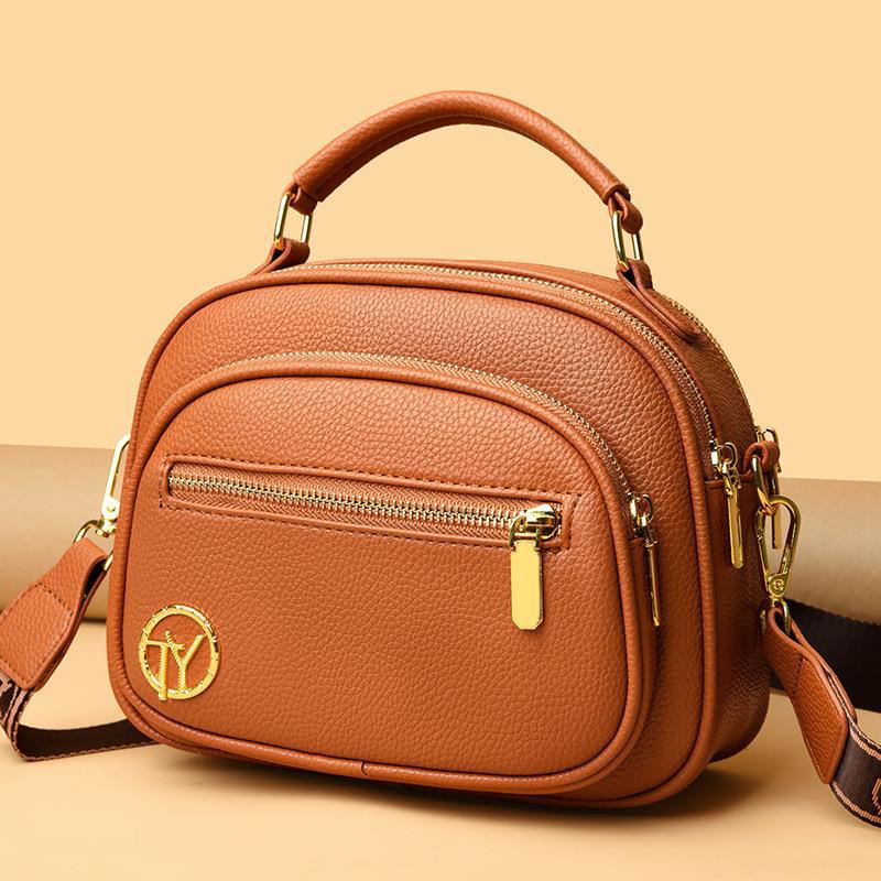 Women's Soft Leather Korean Style Fashion One Crossbody Bags