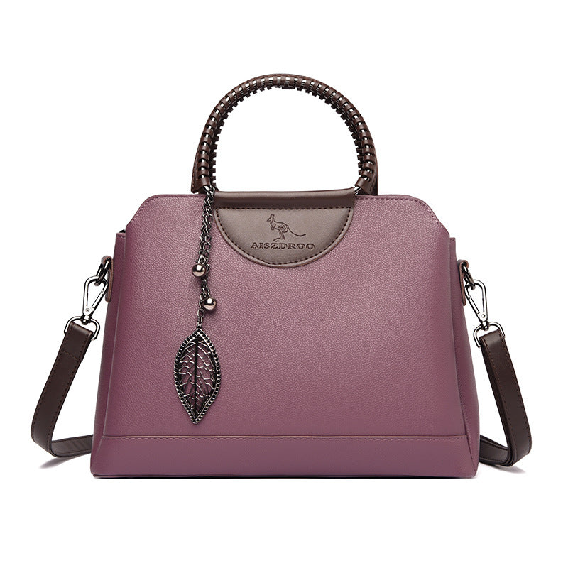 Women's Fresh Sweet Mother Trendy Contrast Color Shoulder Bags