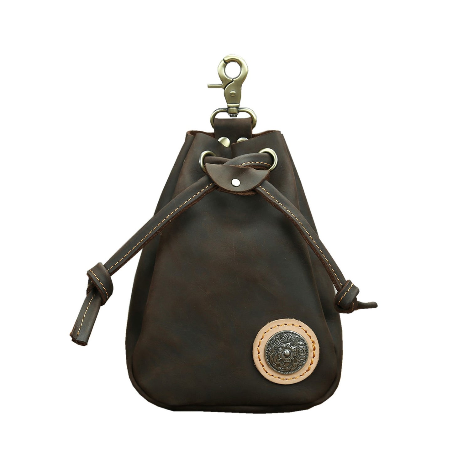 Men's Handmade Retro First Layer Cowhide Cover Men's Waist Packs