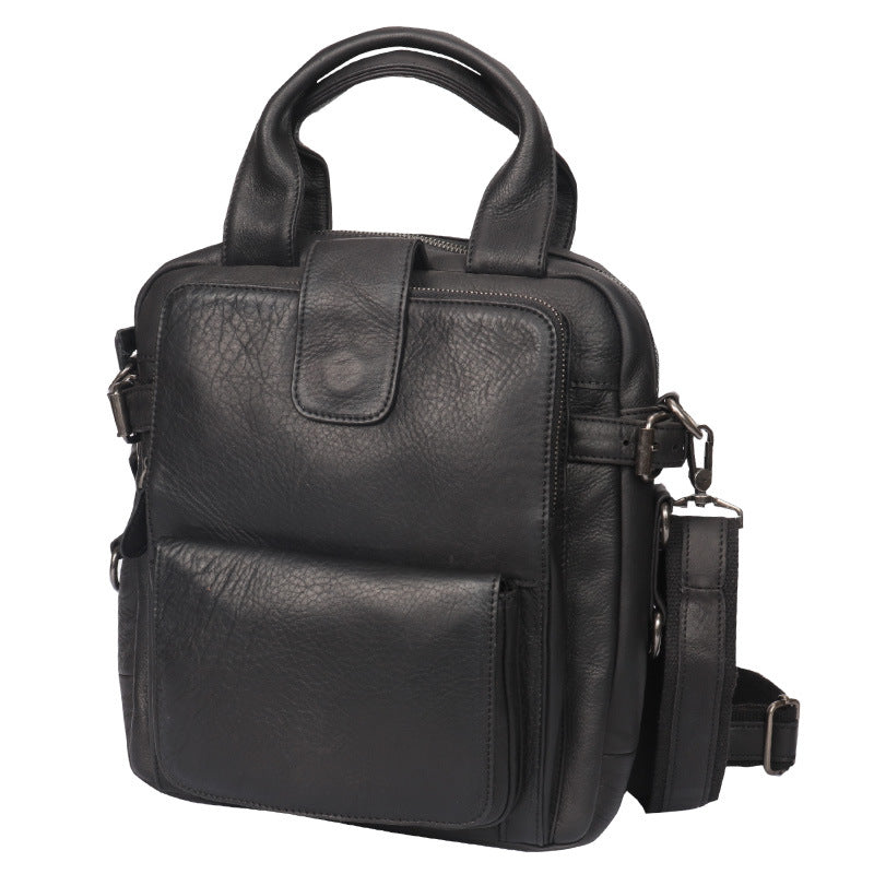 Men's Large Capacity Retro Genuine Leather Business Men's Briefcases