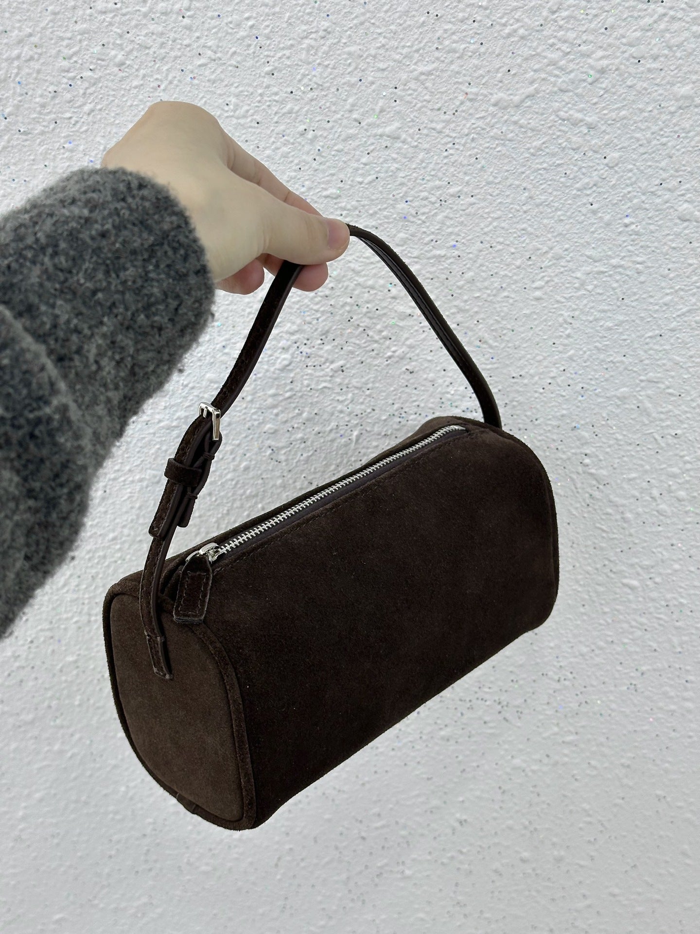Pen Suede Leather Underarm Mini Pencil Shoulder Bags