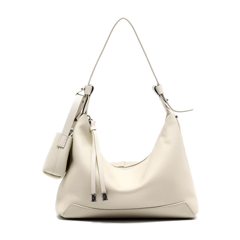 Women's Layer Cowhide Leather Genuine Retro Commuter Bags