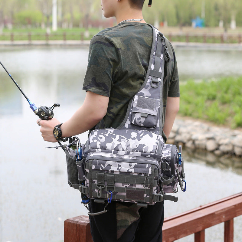 Lure Multifunctional Waterproof Portable Camouflage Pole Sports Backpacks
