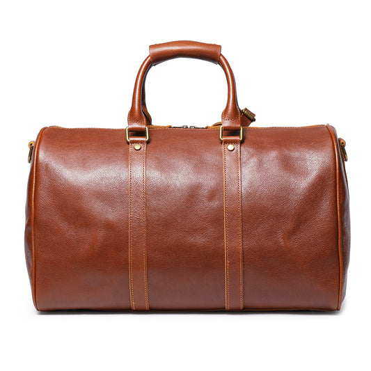 Men's Retro Leather Large Capacity Cowhide Travel Bags