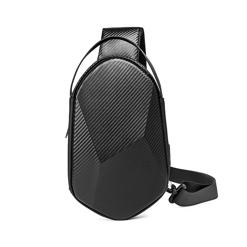 Men's Hard Waterproof Large Capacity Street Trendy Men's Chest Bags