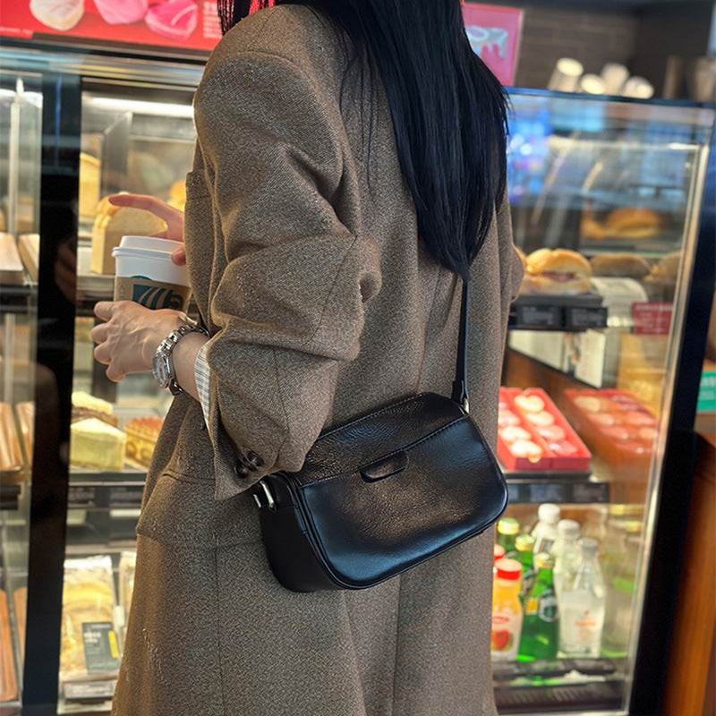 Pure Cowhide Mobile Female Genuine Leather Shoulder Bags