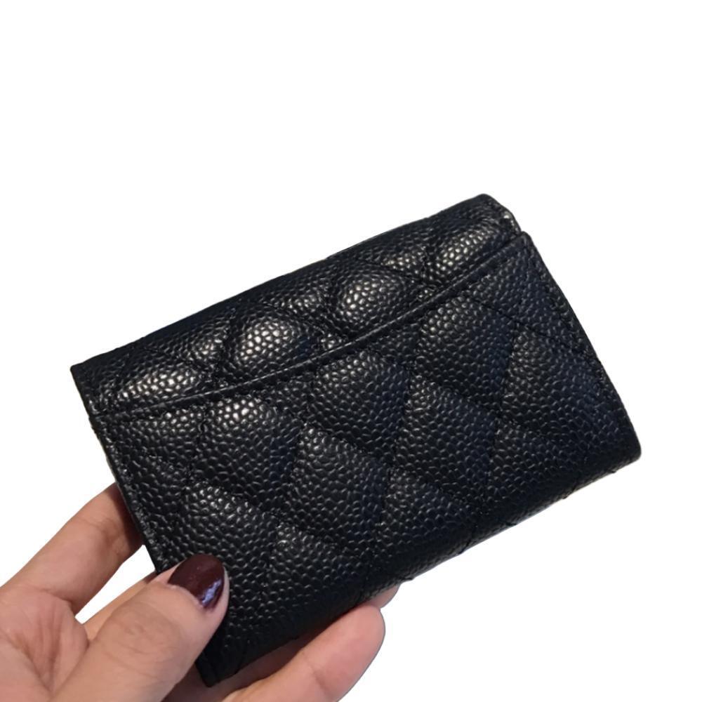 High Edition Classic Diamond Style Fashion Sheepskin Leather Name Card Holder