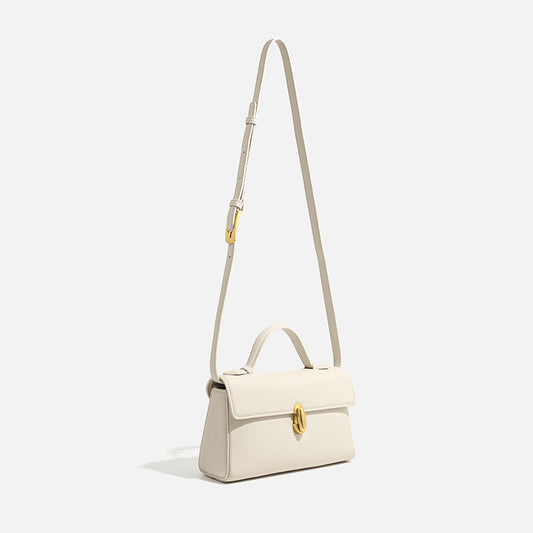 Advanced Texture Lychee Pattern Simple Commute Handbags