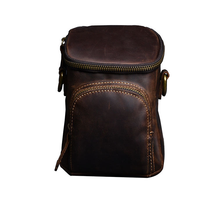 Men's Crazy Horse Leather Vintage Cowhide Genuine Bags