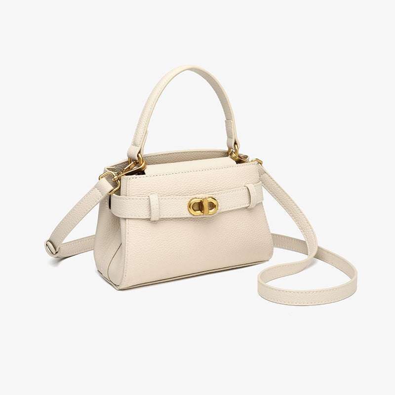 Women's Trendy Portable Kelly Fashion Genuine Leather Shoulder Bags