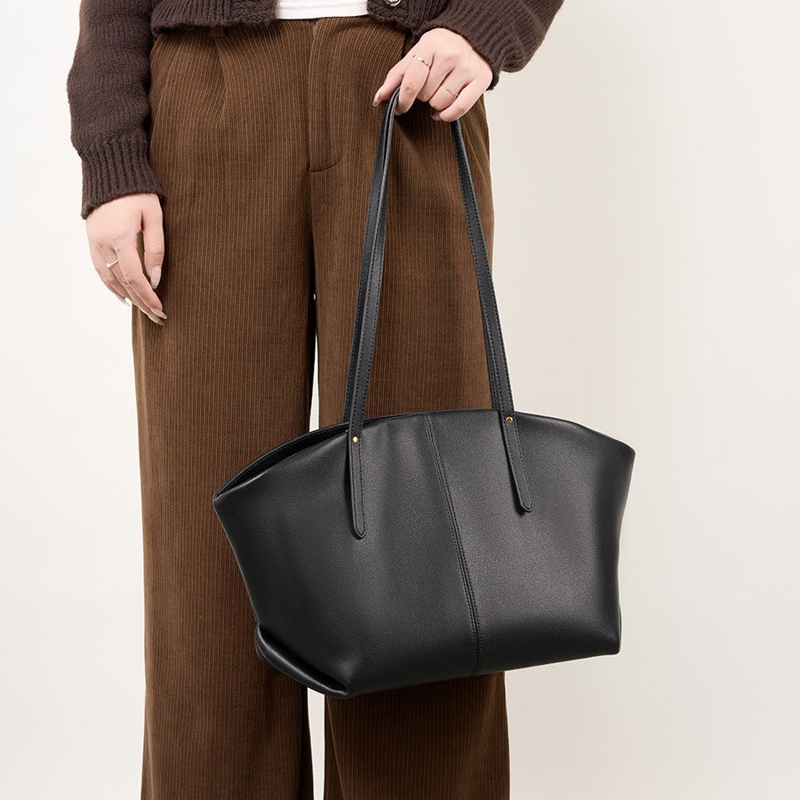 Fashion Cattlehide Leather Big Large Capacity Tote Bags
