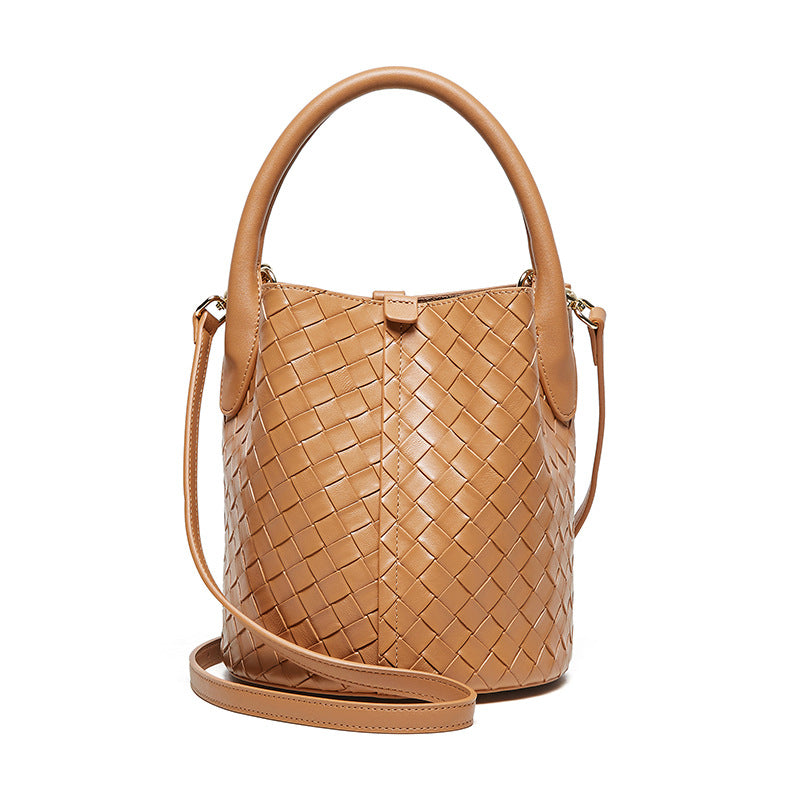 Women's Unique High-grade Genuine Leather Weaving Crossbody Bags