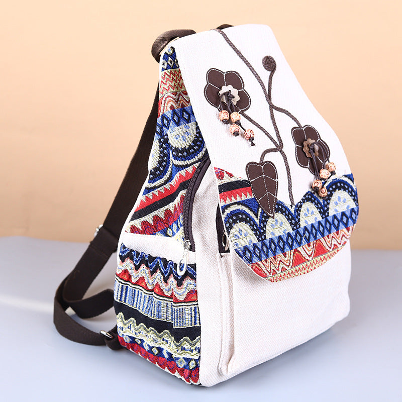 Yunnan National Style Hand-woven Cotton Linen Backpacks
