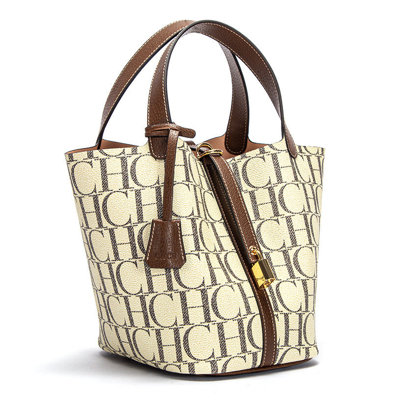 Women's Spring Fashion Letter Design Large Capacity Shoulder Bags