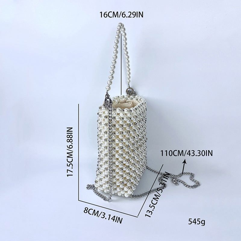 Advanced Texture Pearl Niche Fairy Portable Bucket Bags