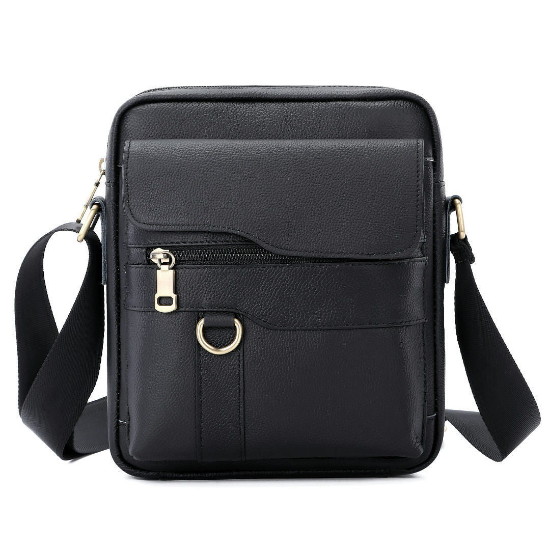 Men's Leather Vintage First Layer Cowhide Large Bags