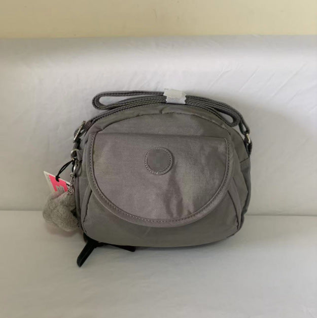 Women's Summer Monkey Fashion Nylon Round Flap Crossbody Bags