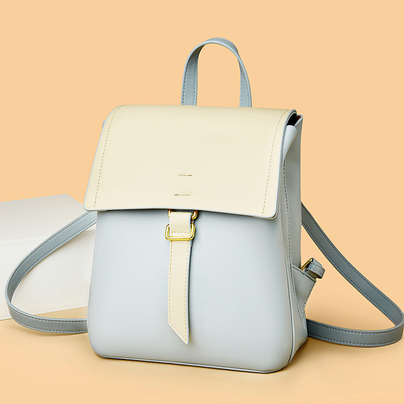 Women's Comfortable Soft Leather Commuter Fashion Backpacks
