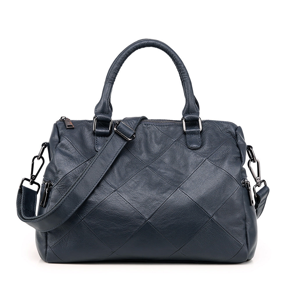 Women's Genuine Leather Simple Fashion Retro Pillow Handbags