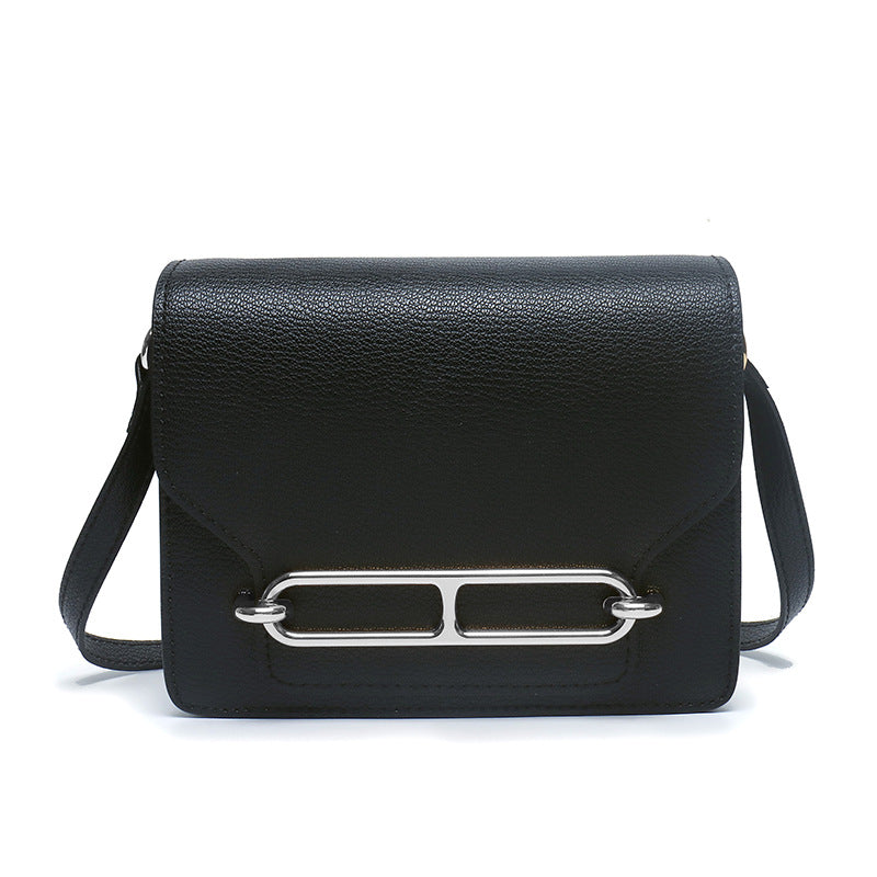 Women's Pig Nose Genuine Leather Stewardess Simple Crossbody Bags