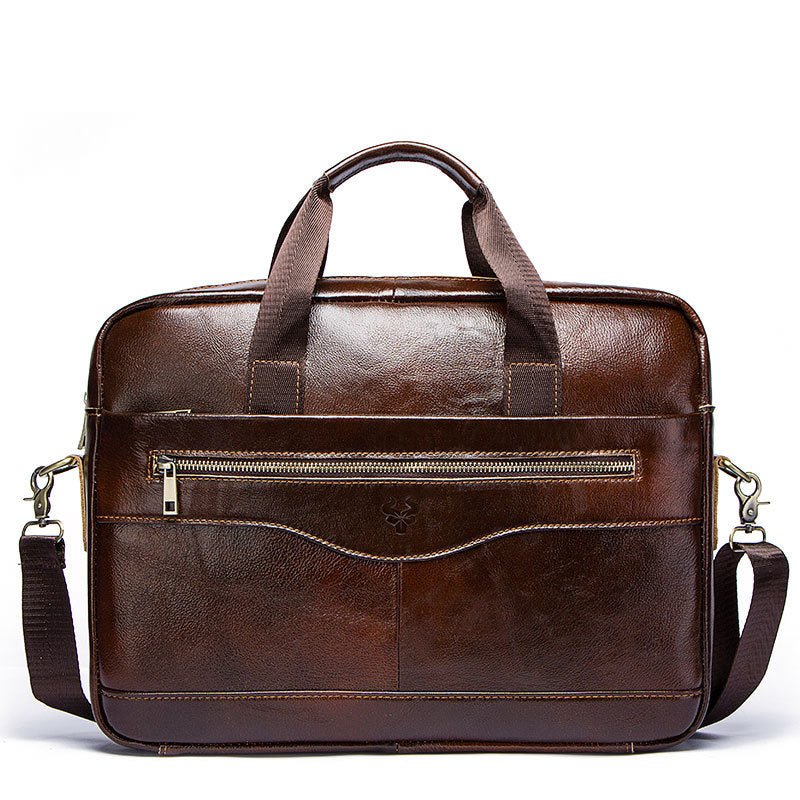 Men's Paul Retro Business First Layer Cowhide Men's Messenger Bags