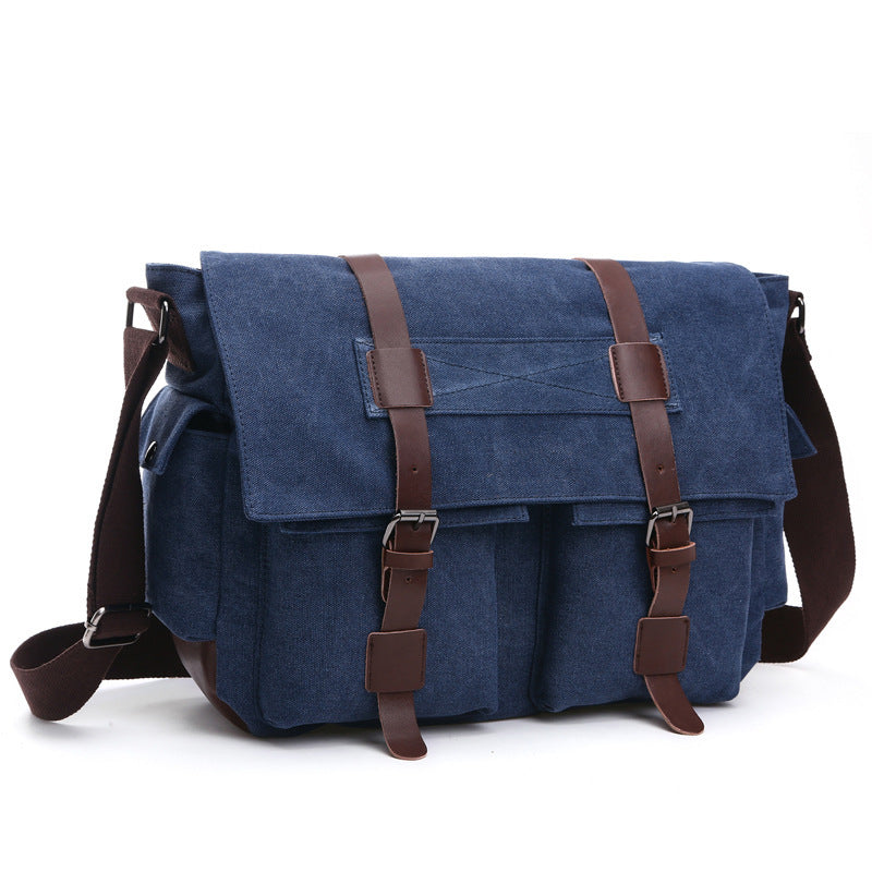 Men's Korean Fashion Canvas Practical Business Retro Men's Messenger Bags