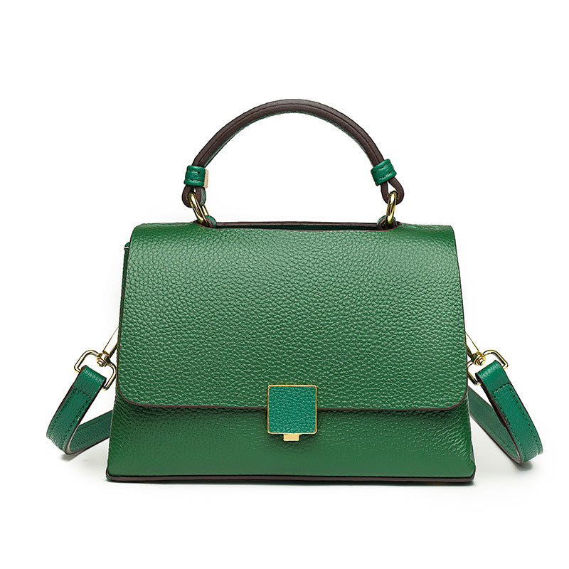 Women's Genuine Cattlehide Leather Surface Fashion Simple Shoulder Bags