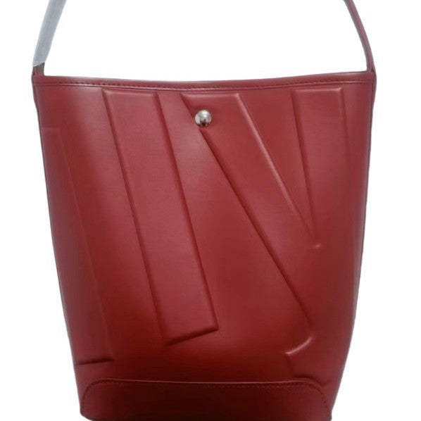 Autumn Thailand Niche Letter Embossed Fashion Bucket Bags