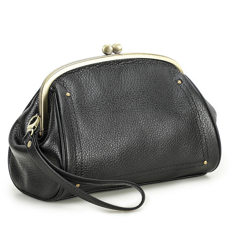 Women's Layer Cowhide Good-looking High Quality Portable Cosmetic Bags