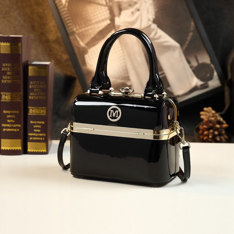 Women's Personalized Box Summer Fashion Patent Leather Handbags