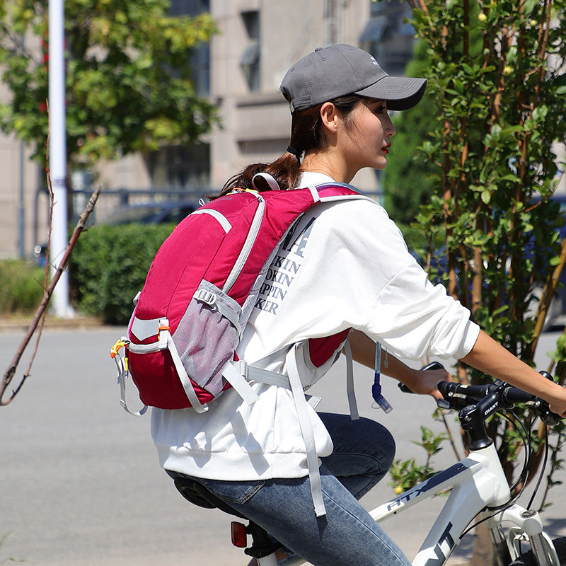 Trendy Beautiful Riding Lightweight Fabric Portable Sports Backpacks