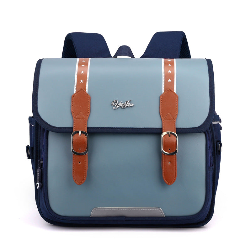 Horizontal Primary Grade Burden Alleviation Lightweight Elementary School Students' Schoolbags