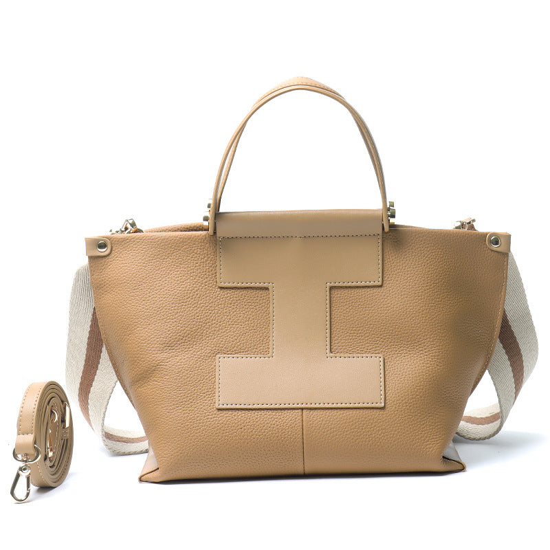Women's Layer Cowhide Design Hand Carrying Genuine Bags