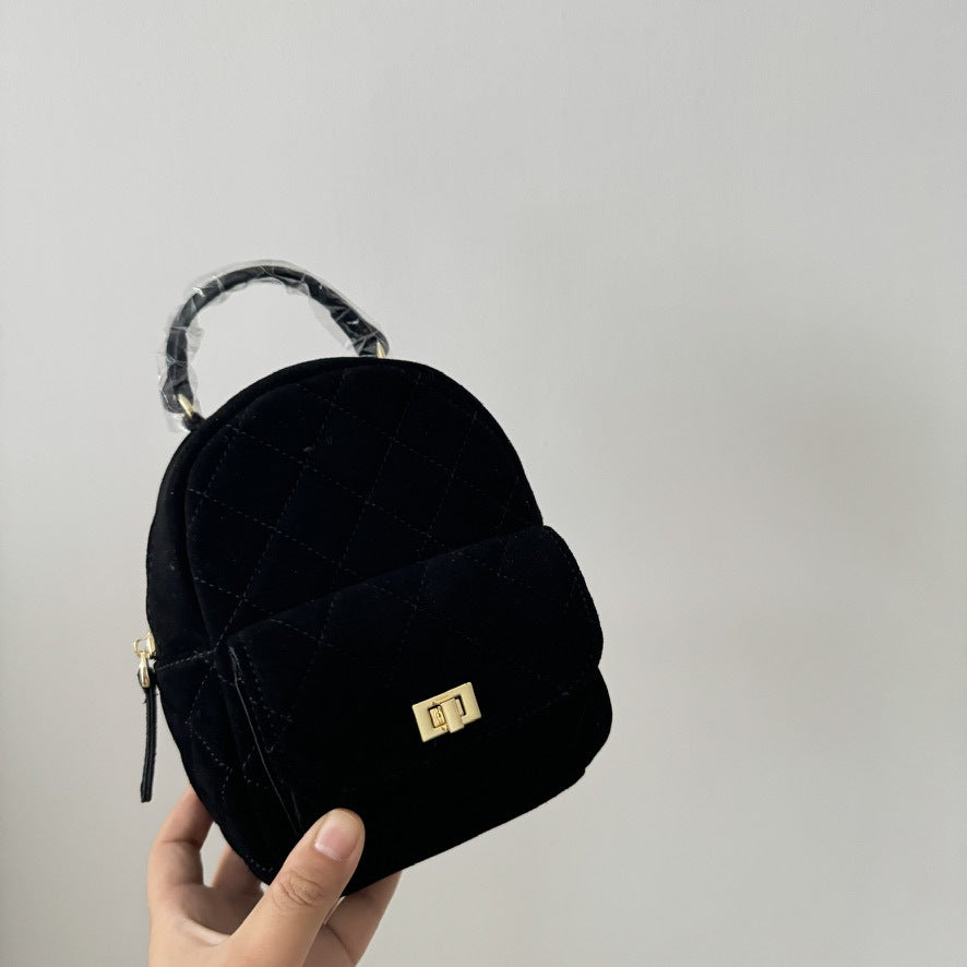 Frosted Classic Style Diamond Chain Sky Backpacks
