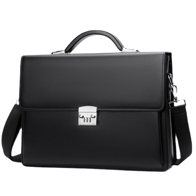 Men's Genuine Leather Large Capacity Office Computer Bags
