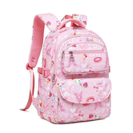 Comfortable Classy Cartoon Printing Primary Three-piece Elementary School Students' Schoolbags