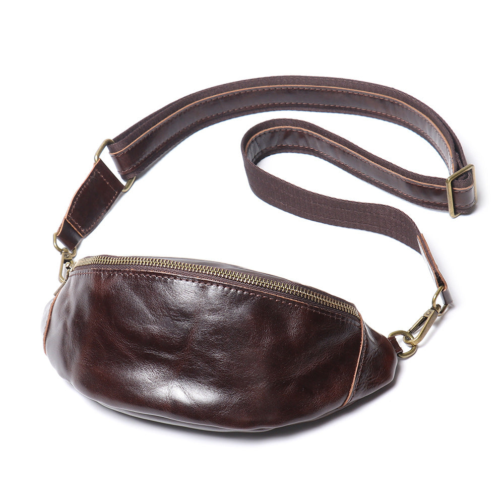 Men's Vintage Leather Leisure First Layer Cowhide Men's Messenger Bags