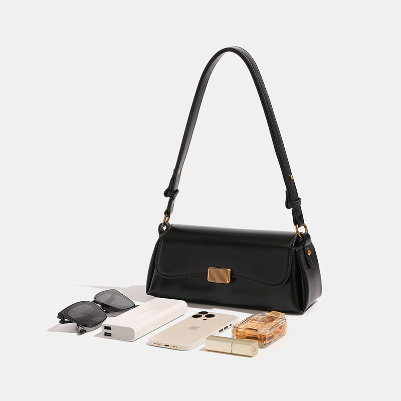 Women's Minority Simple Solid Color French Stick Armpit Bags
