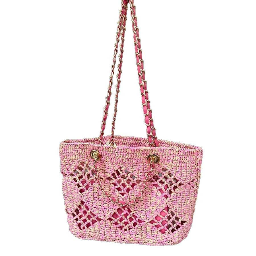 Summer Raffia Weaving Hollow Beach Fashion Shoulder Bags