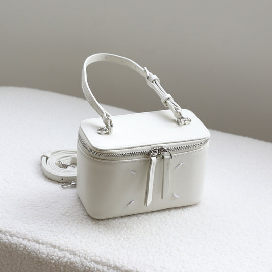 Women's Retro Sheepskin Box High-grade Genuine Leather Handbags