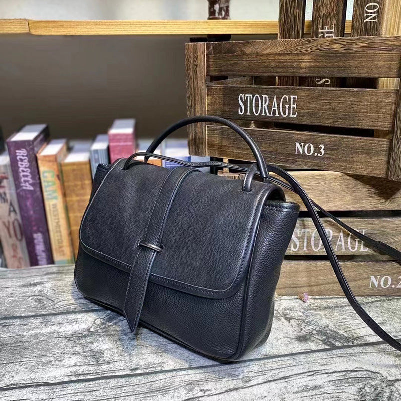 Women's Design Handmade Cattle Leather High-grade Niche Bags