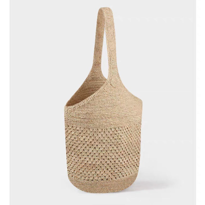 Women's Woven Packing Straw Large Capacity Totes Bucket Bags