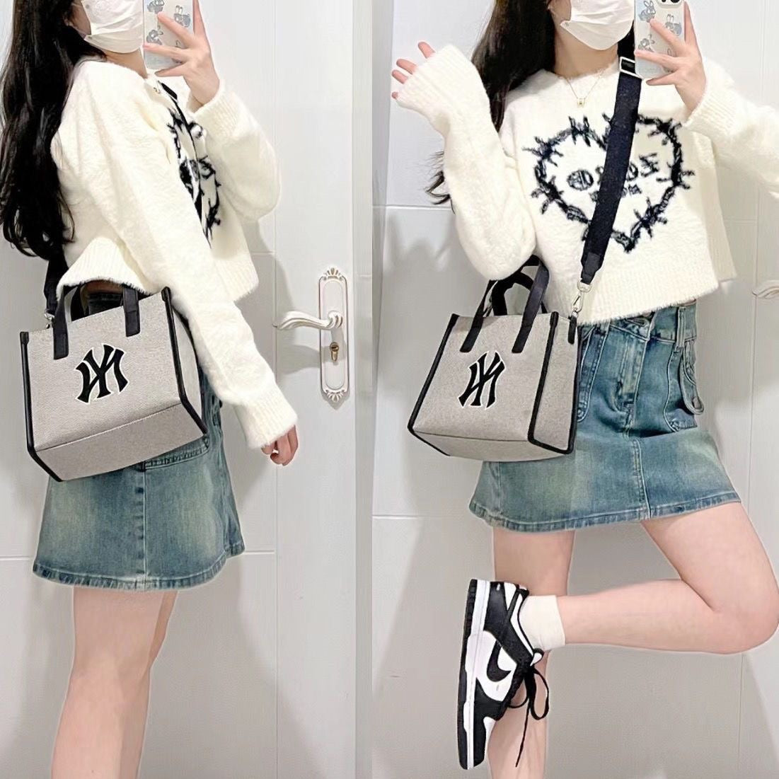 Women's Trendy Left Tide Right Business Presbyopic Tote Bags