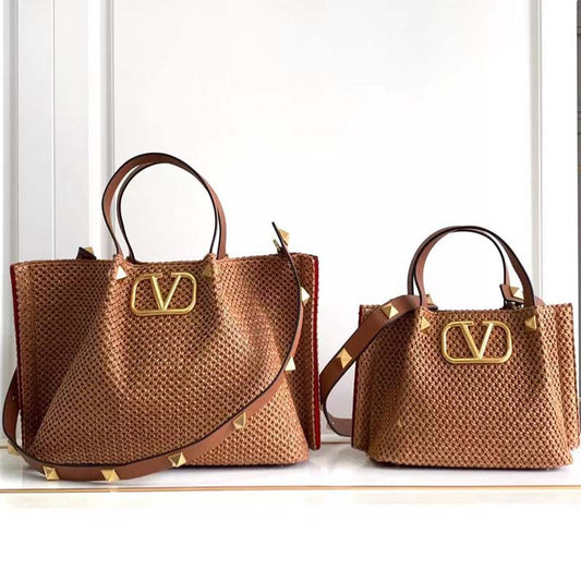Direct Wholesale V Rivet Chain Shopping Tote Bags