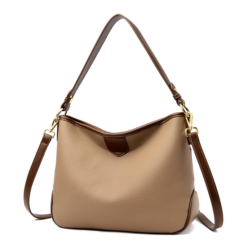 Women's Textured Large Capacity Fashion Portable Underarm Tote Bags
