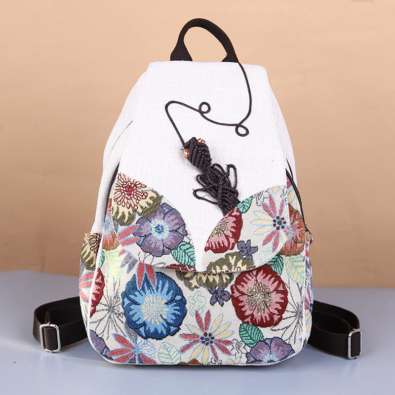 Yunnan National Style Hand-woven Cotton Linen Backpacks