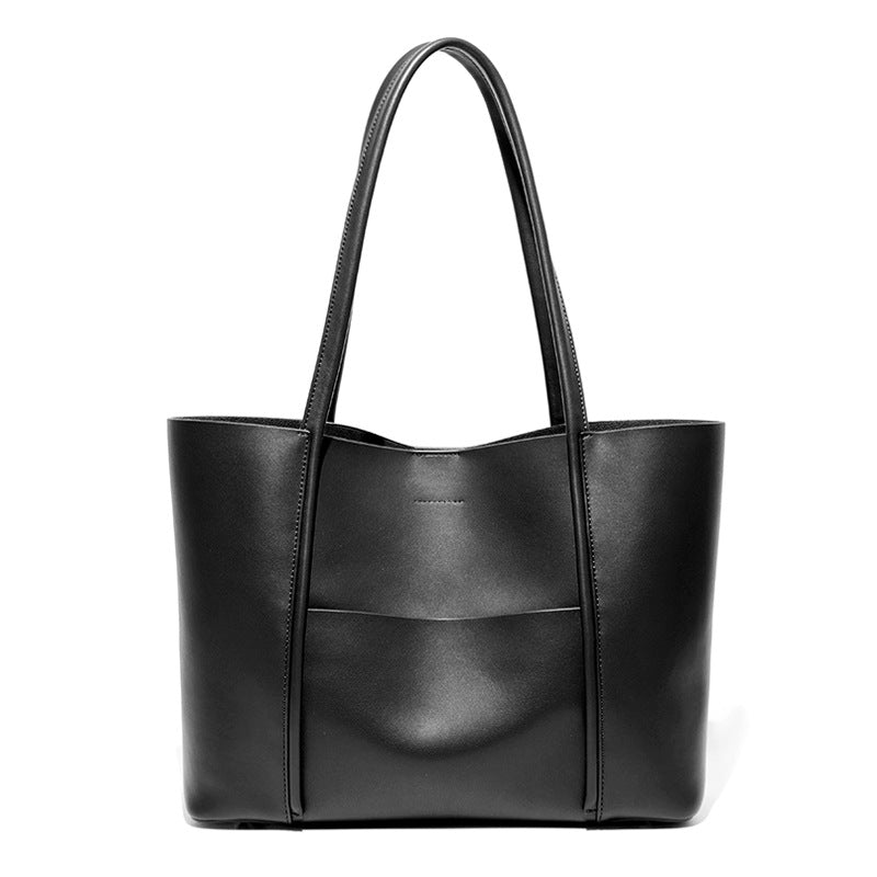 Women's Genuine Leather High-grade Niche Large Capacity Tote Bags