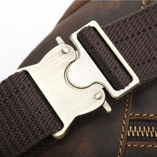 Men's Retro Crazy Horse Leather Trendy Men's Waist Packs